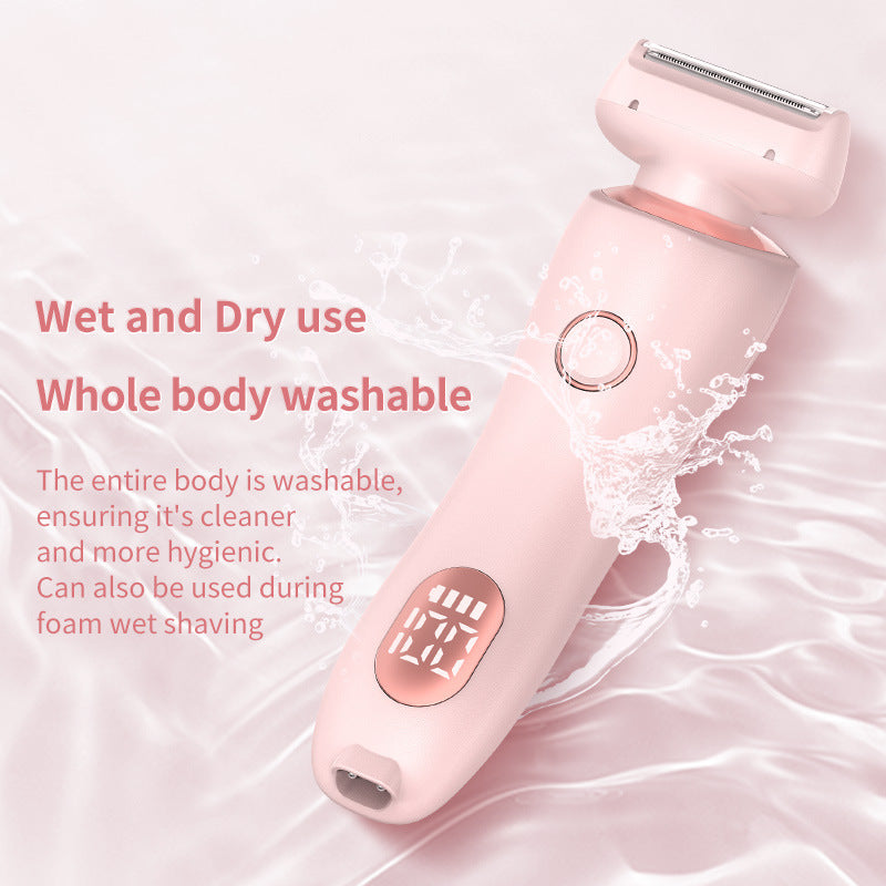 2-in-1 Painless Electric Razor for Women – Smooth Hair Removal, Wet or Dry