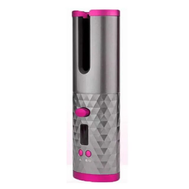 Rechargeable Automatic Hair Curler with LCD Display