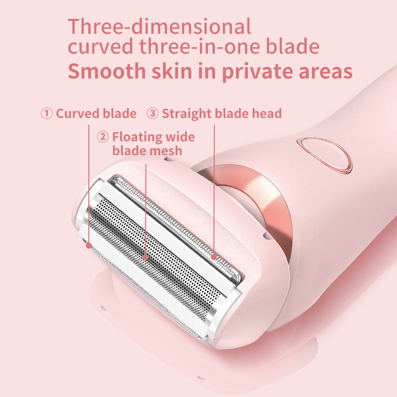 2-in-1 Painless Electric Razor for Women – Smooth Hair Removal, Wet or Dry