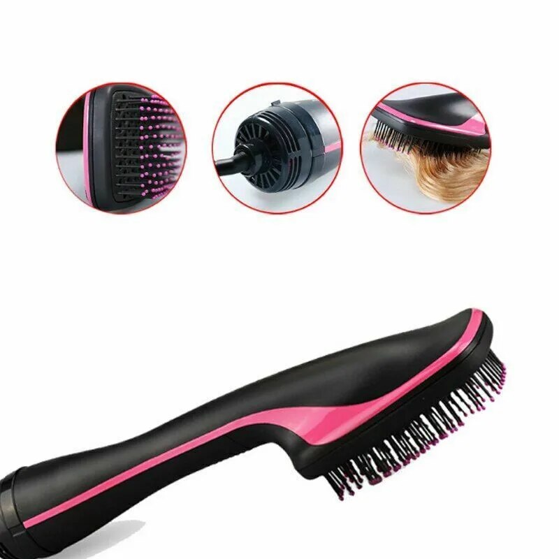 2-in-1 Hair Dryer Brush & Straightener