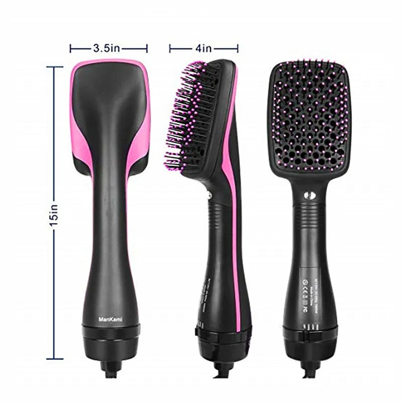 2-in-1 Hair Dryer Brush & Straightener