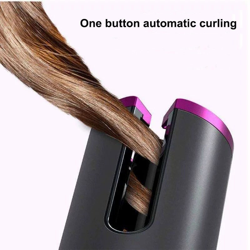 Rechargeable Automatic Hair Curler with LCD Display