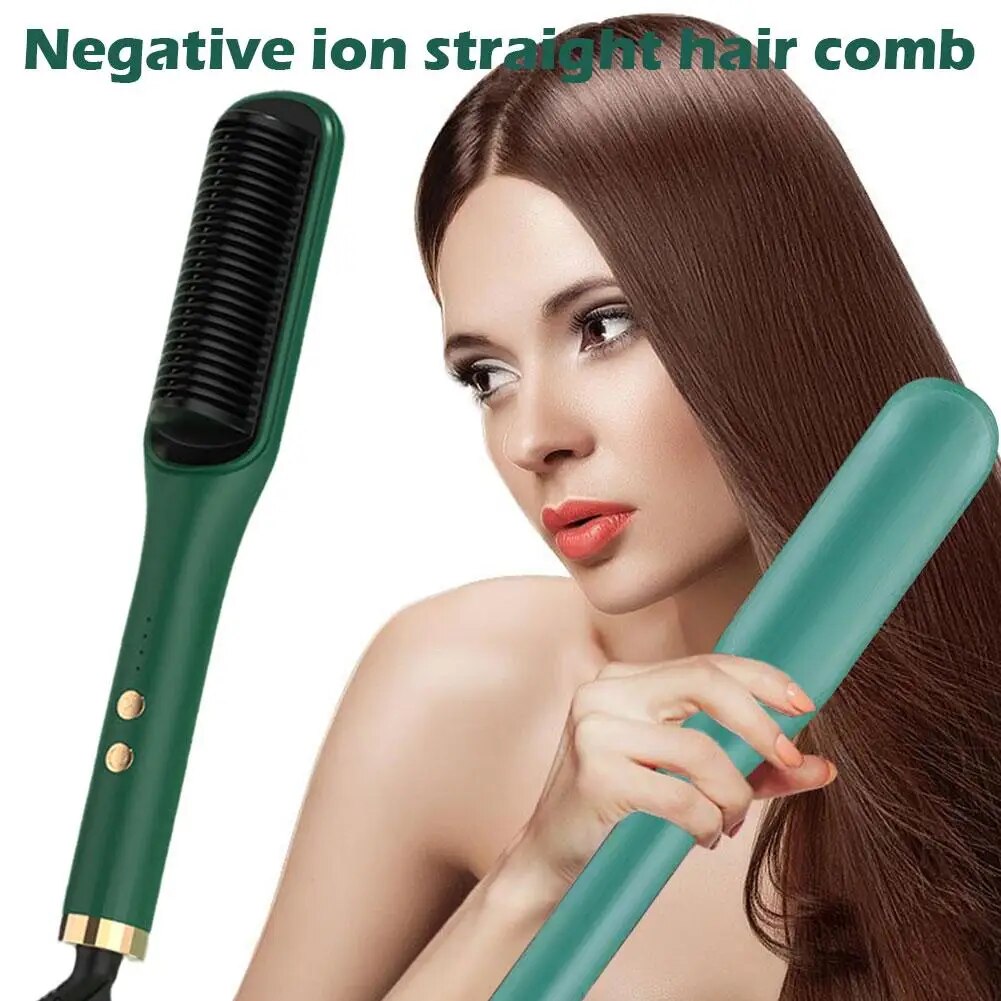 Hair Straightener Comb: Versatile Anti-Scalding Tool for Straightening and Styling Hair