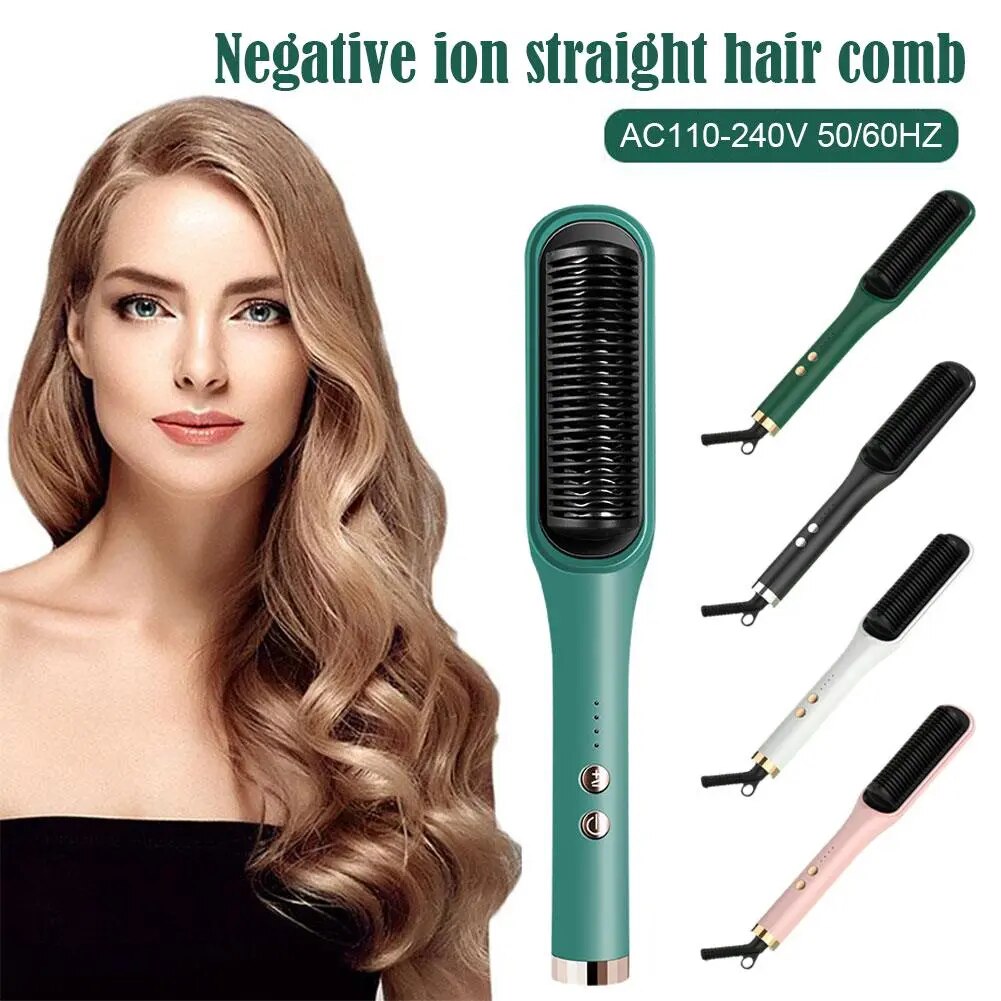 Hair Straightener Comb: Versatile Anti-Scalding Tool for Straightening and Styling Hair