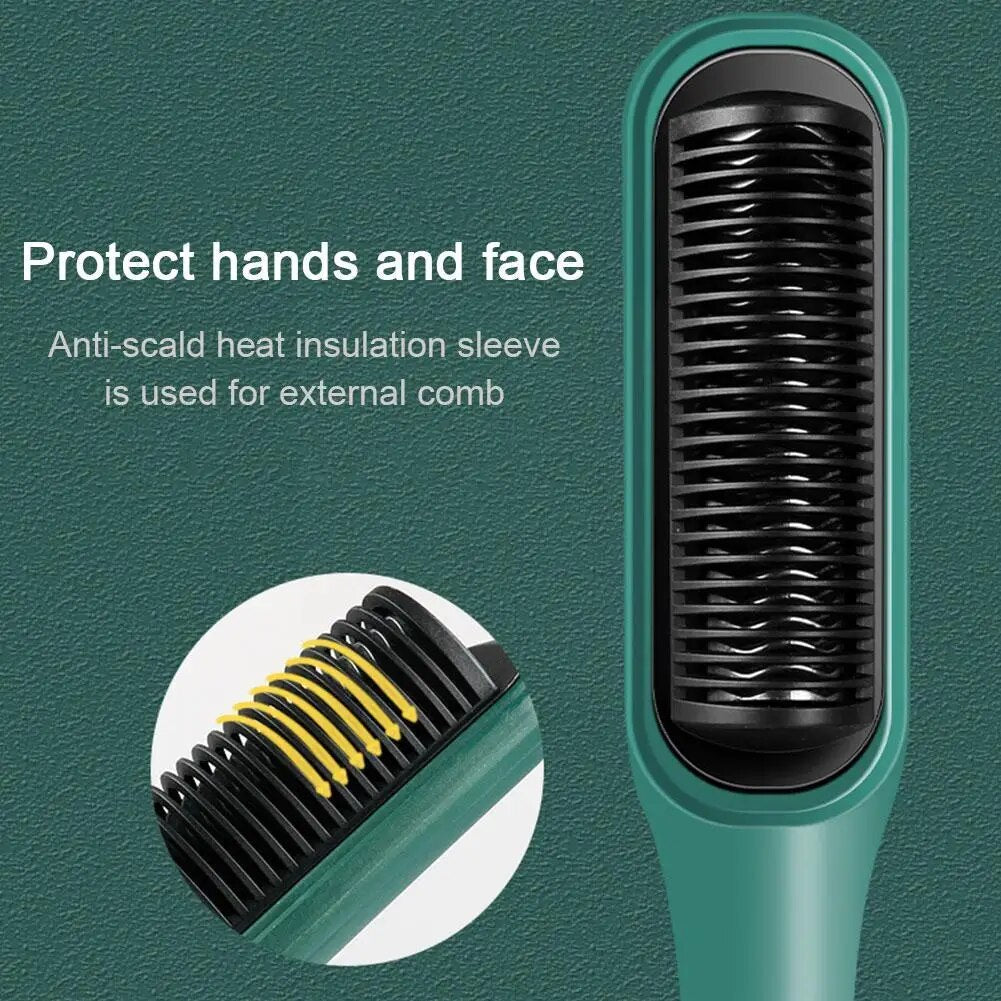 Hair Straightener Comb: Versatile Anti-Scalding Tool for Straightening and Styling Hair