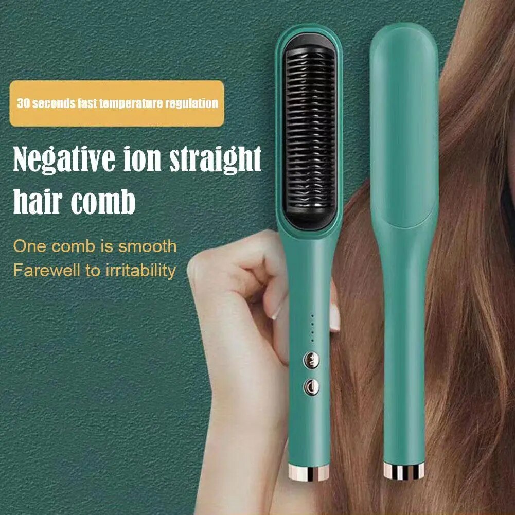 Hair Straightener Comb: Versatile Anti-Scalding Tool for Straightening and Styling Hair