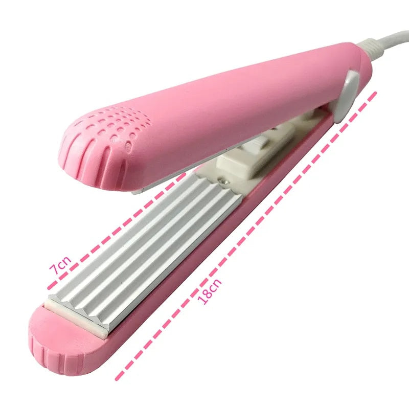 Mini Ceramic Hair Straightener & Curler